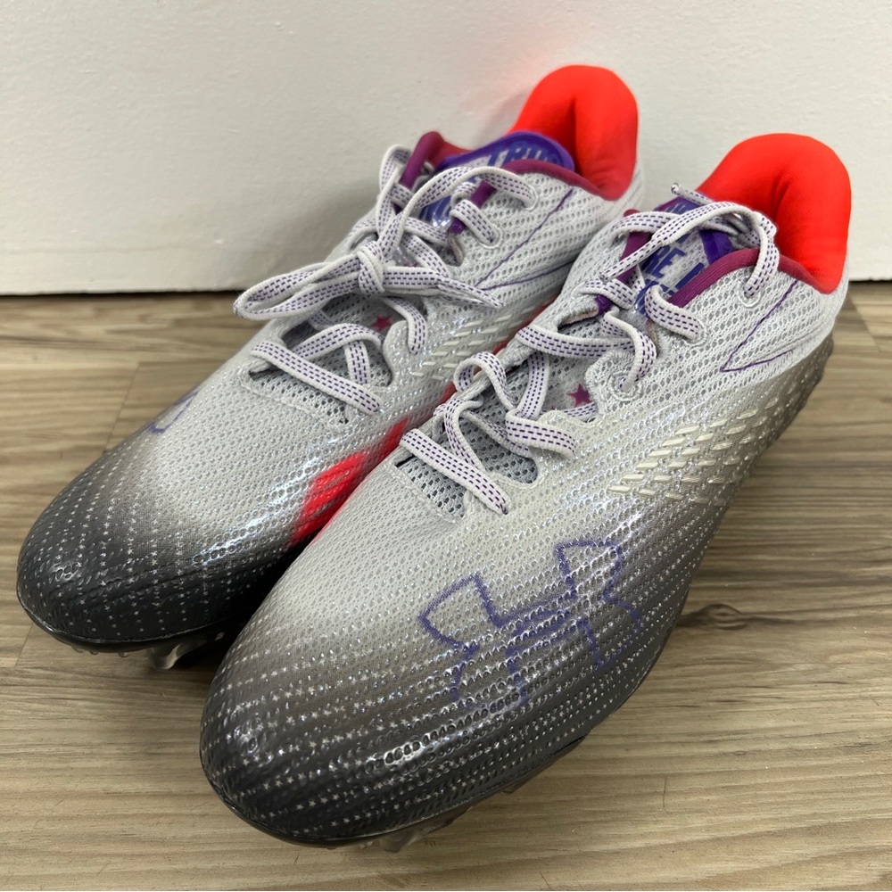 Under Armour Blur Smoke MC Purple Cleats Women's Size 9 3025123-100 NWOB